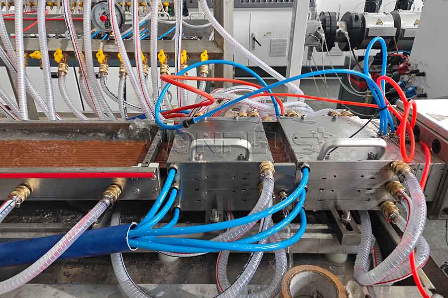 WPC Decking Profile Extrusion Line Successfully Commissioning